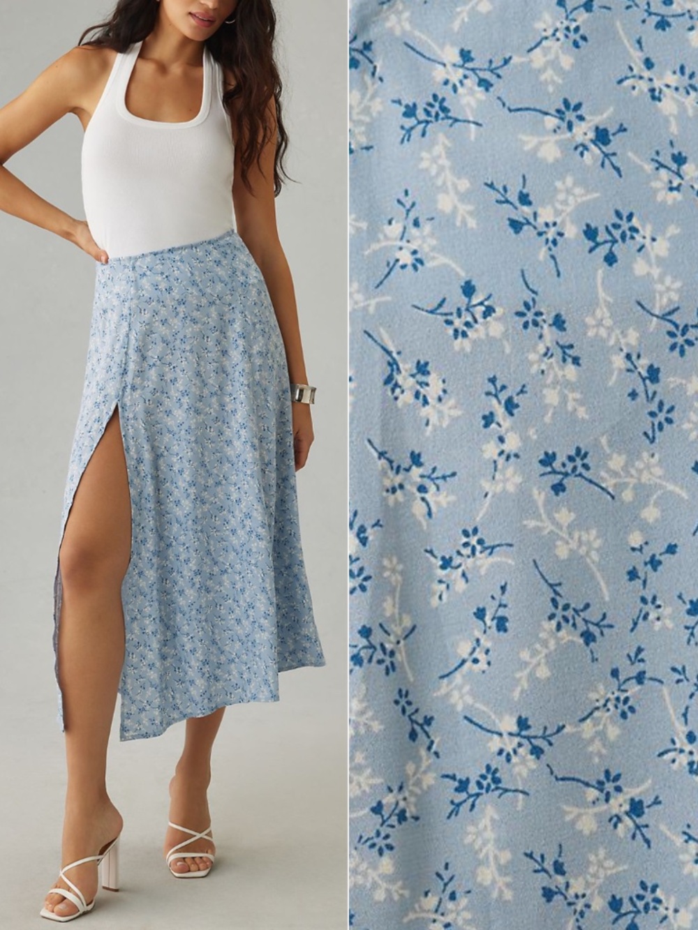 NEW Reformation Zoe Skirt Brooke 12